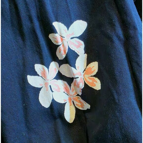 Crazy Shirt Hawaii Floral Pullover Lightweight Top XL Unisex M Navy Blackberry - Picture 6 of 13